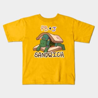Pb and J sandwich turtle tots Kids T-Shirt